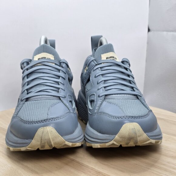 womens size 7 - Brandblack Aura 130 Fog Low Top Chunky Sneakers Shoes Blue - Picture 2 of 9